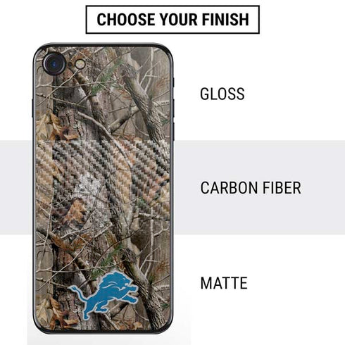 NFL Detroit Lions Realtree AP Camo iPhone SE (2nd & 3rd Gen) Skin