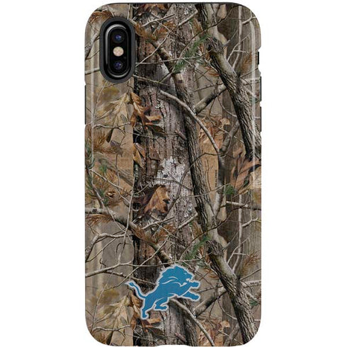 NFL Detroit Lions Realtree AP Camo iPhone X Pro Case