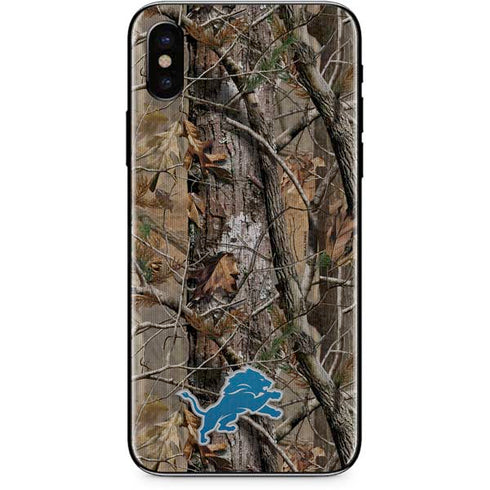 NFL Detroit Lions Realtree AP Camo iPhone XS Max Skin