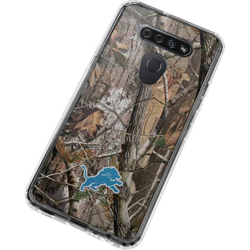 NFL Detroit Lions Realtree AP Camo LG K51/Q51 Clear Case