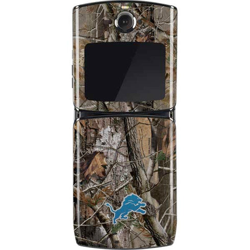 NFL Detroit Lions Realtree AP Camo Motorola RAZR Skin