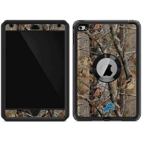 NFL Detroit Lions Realtree AP Camo Otterbox Defender iPad Skin