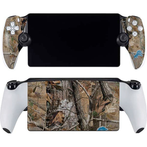NFL Detroit Lions Realtree AP Camo PlayStation Portal Remote Player Skin