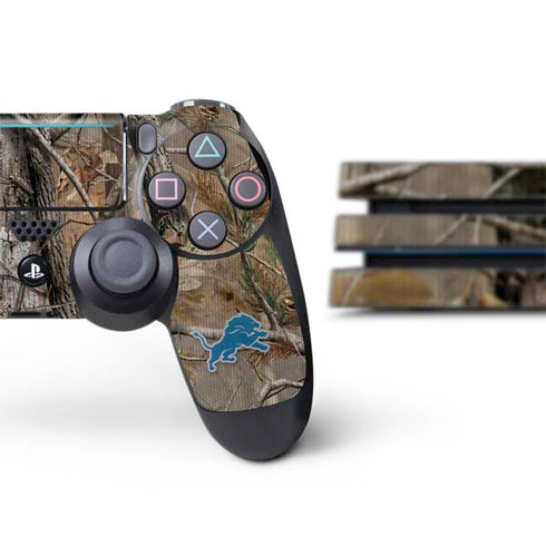 NFL Detroit Lions Realtree AP Camo PS4 Pro Bundle Skin