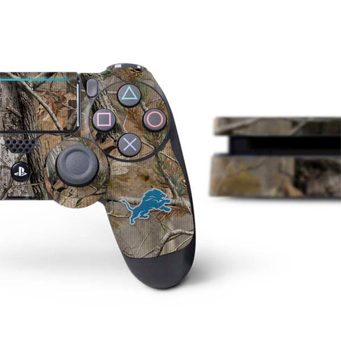 NFL Detroit Lions Realtree AP Camo PS4 Slim Bundle Skin