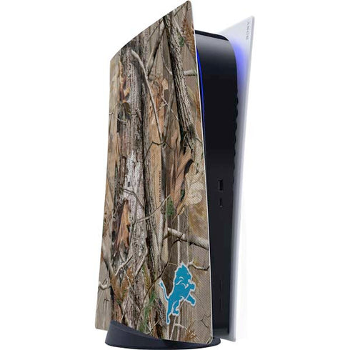 NFL Detroit Lions Realtree AP Camo PS5 Digital Edition Console Skin
