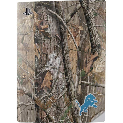 NFL Detroit Lions Realtree AP Camo PS5 Digital Edition Console Skin