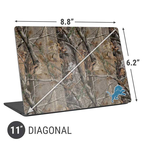NFL Detroit Lions Realtree AP Camo Universal Laptop 11in (8.8 x 6.2in) Skin