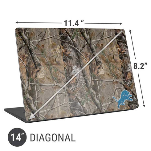 NFL Detroit Lions Realtree AP Camo Universal Laptop 14in (11.4 x 8.2in) Skin