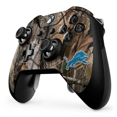 NFL Detroit Lions Realtree AP Camo Xbox One Elite Controller Skin