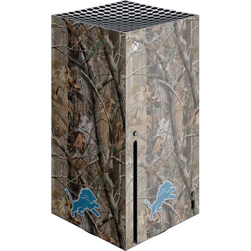 NFL Detroit Lions Realtree AP Camo Xbox Series X Console Skin