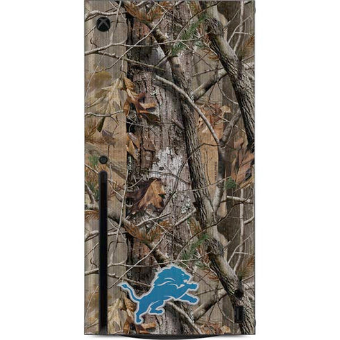 NFL Detroit Lions Realtree AP Camo Xbox Series X Console Skin