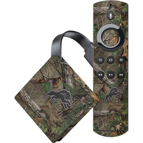 NFL Detroit Lions Realtree Xtra Green Camo Amazon Fire TV Skin