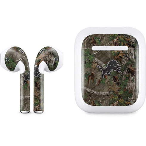 NFL Detroit Lions Realtree Xtra Green Camo Apple AirPods Skin