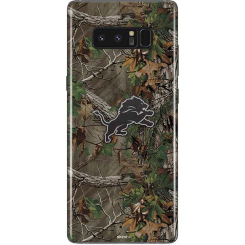 NFL Detroit Lions Realtree Xtra Green Camo Galaxy Note 8 Skin