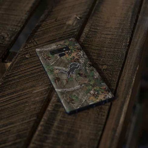 NFL Detroit Lions Realtree Xtra Green Camo Galaxy Note 9 Skin
