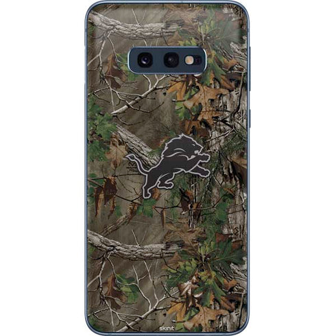 NFL Detroit Lions Realtree Xtra Green Camo Galaxy S10e Skin