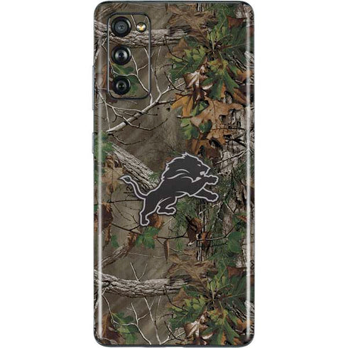NFL Detroit Lions Realtree Xtra Green Camo Galaxy S20 Fan Edition Skin