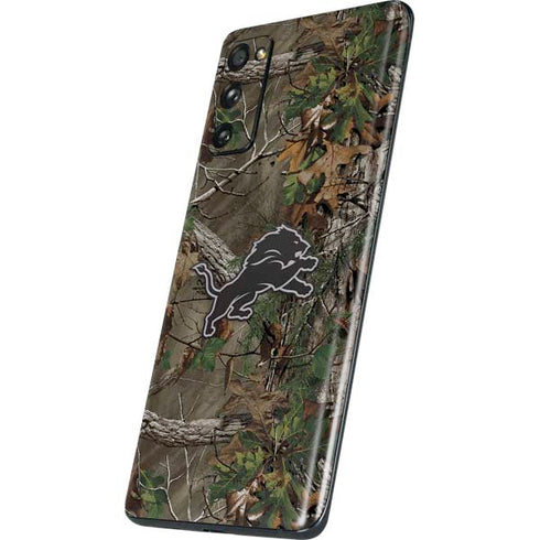 NFL Detroit Lions Realtree Xtra Green Camo Galaxy S20 Fan Edition Skin