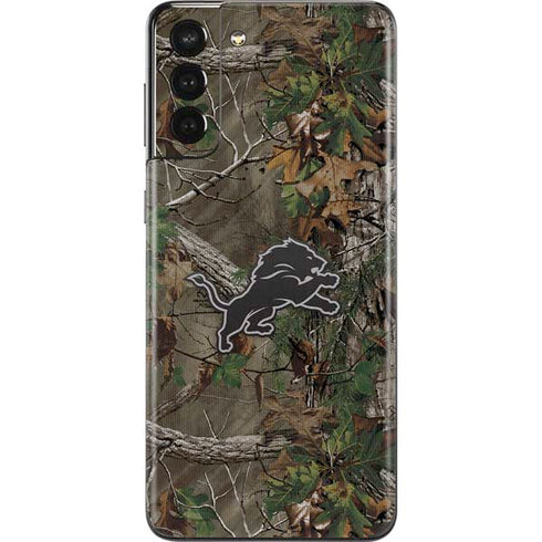 NFL Detroit Lions Realtree Xtra Green Camo Galaxy S21 Plus 5G Skin