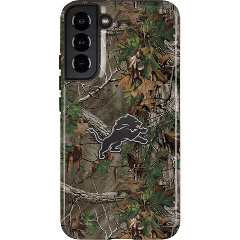 NFL Detroit Lions Realtree Xtra Green Camo Galaxy S22 Plus Pro Case