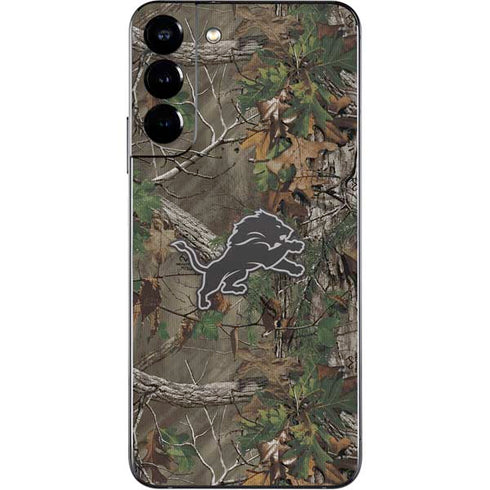 NFL Detroit Lions Realtree Xtra Green Camo Galaxy S22 Plus Skin