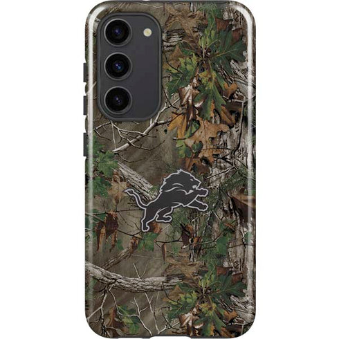 NFL Detroit Lions Realtree Xtra Green Camo Galaxy S23 Plus Pro Case