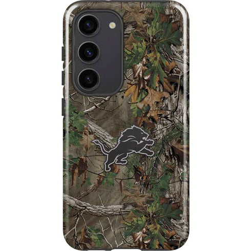 NFL Detroit Lions Realtree Xtra Green Camo Galaxy S23 Pro Case