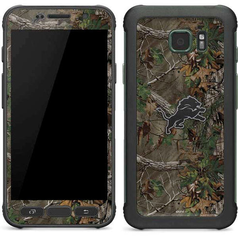 NFL Detroit Lions Realtree Xtra Green Camo Galaxy S7 Active Skin