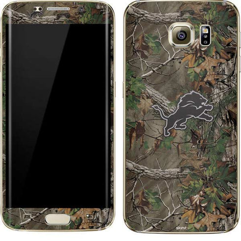 NFL Detroit Lions Realtree Xtra Green Camo Galaxy S7 Edge Skin