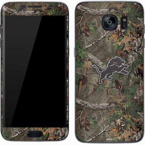 NFL Detroit Lions Realtree Xtra Green Camo Galaxy S7 Skin