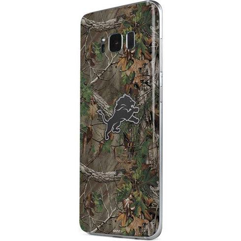 NFL Detroit Lions Realtree Xtra Green Camo Galaxy S8 Skin