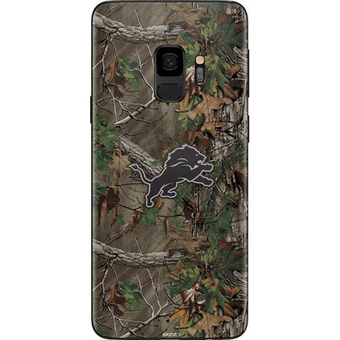 NFL Detroit Lions Realtree Xtra Green Camo Galaxy S9 Skin
