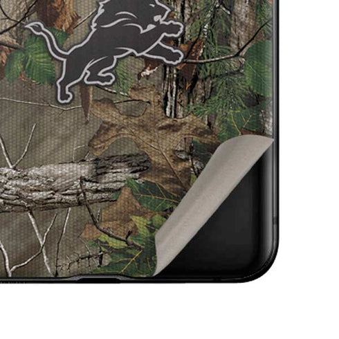 NFL Detroit Lions Realtree Xtra Green Camo Galaxy Z Flip Skin