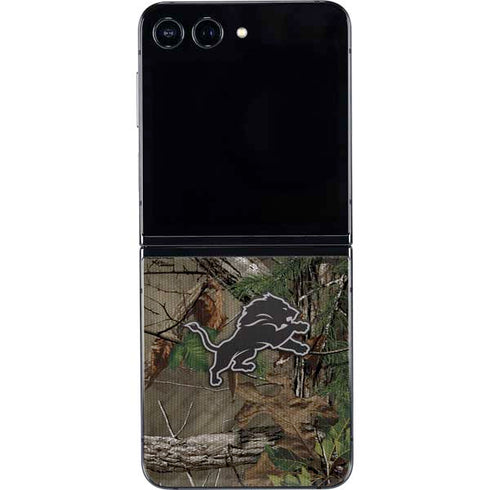 NFL Detroit Lions Realtree Xtra Green Camo Galaxy Z Flip5 5G Skin