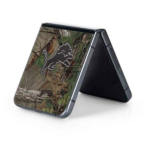 NFL Detroit Lions Realtree Xtra Green Camo Galaxy Z Flip5 5G Skin