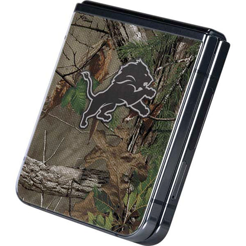 NFL Detroit Lions Realtree Xtra Green Camo Galaxy Z Flip5 5G Skin
