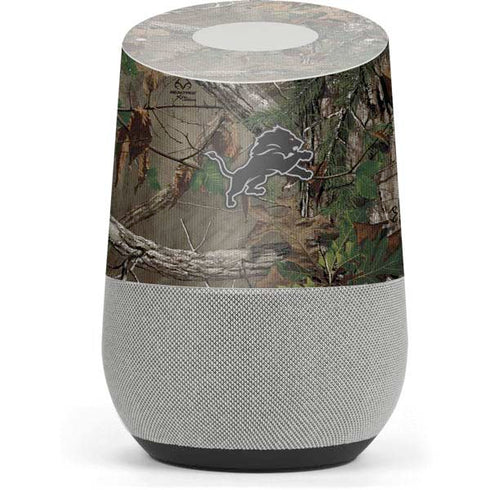 NFL Detroit Lions Realtree Xtra Green Camo Google Home Skin