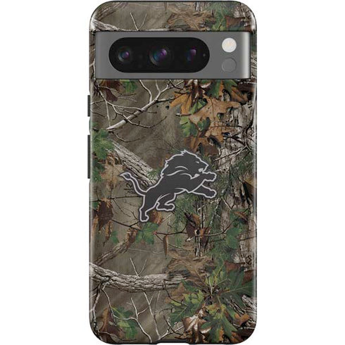 NFL Detroit Lions Realtree Xtra Green Camo Google Pixel 8 Pro Impact Case