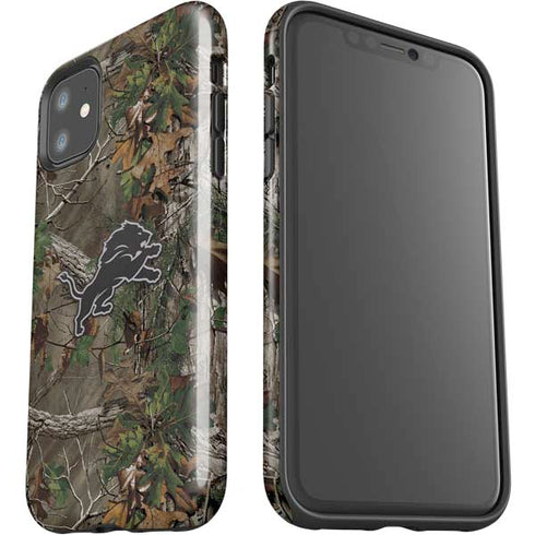 NFL Detroit Lions Realtree Xtra Green Camo iPhone 11 Impact Case