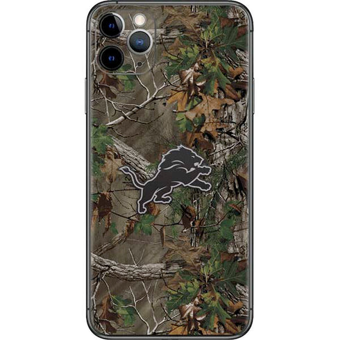 NFL Detroit Lions Realtree Xtra Green Camo iPhone 11 Pro Max Skin