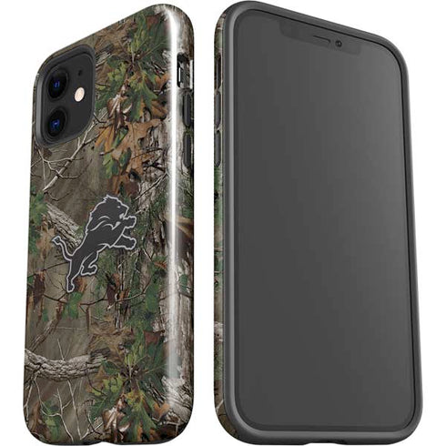 NFL Detroit Lions Realtree Xtra Green Camo iPhone 12 Impact Case