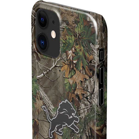 NFL Detroit Lions Realtree Xtra Green Camo iPhone 12 Mini Lite Case