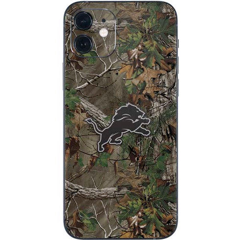 NFL Detroit Lions Realtree Xtra Green Camo iPhone 12 Mini Skin