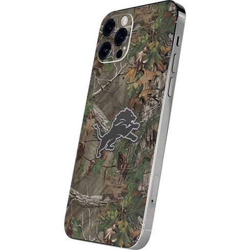 NFL Detroit Lions Realtree Xtra Green Camo iPhone 12 Pro Max Skin
