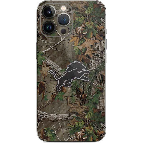 NFL Detroit Lions Realtree Xtra Green Camo iPhone 14 Pro Max Skin
