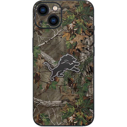 NFL Detroit Lions Realtree Xtra Green Camo iPhone 15 Skin