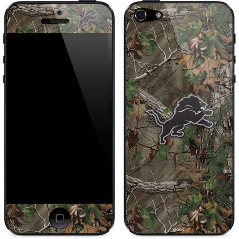 NFL Detroit Lions Realtree Xtra Green Camo iPhone 5/5s/5SE Skin