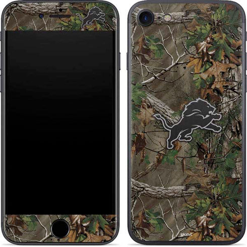 NFL Detroit Lions Realtree Xtra Green Camo iPhone 7 Skin