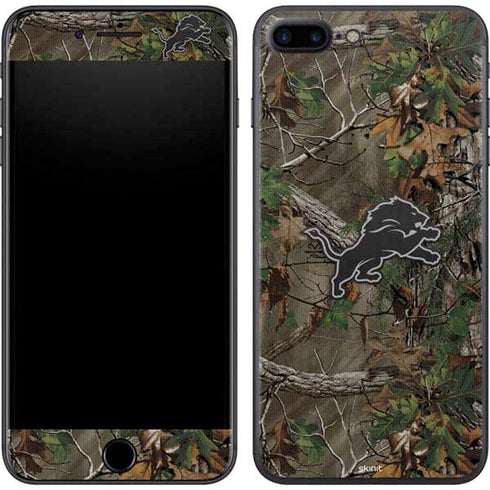 NFL Detroit Lions Realtree Xtra Green Camo iPhone 8 Plus Skin